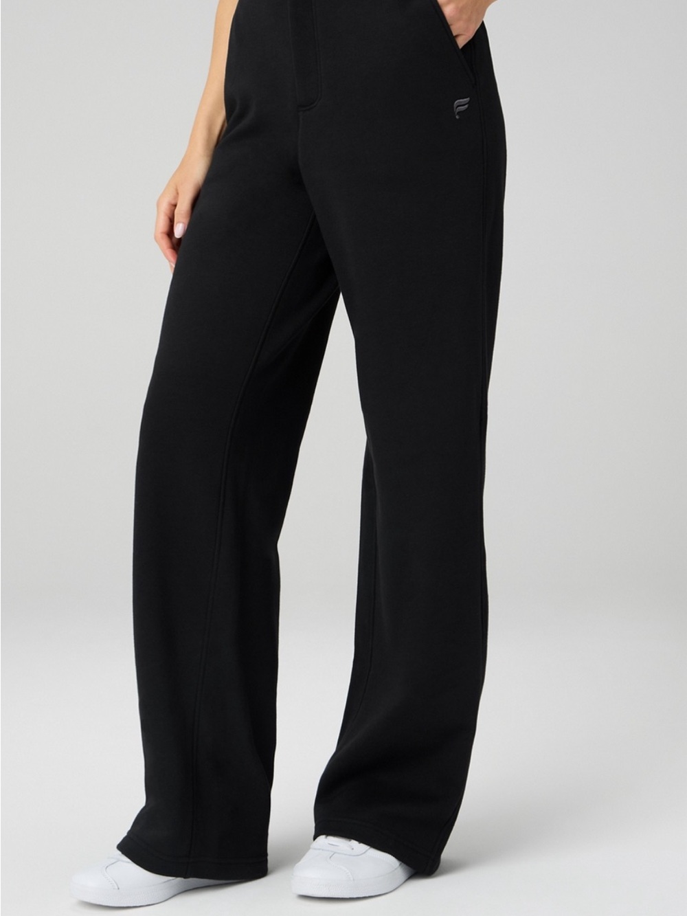 Fabletics Black Wide-Leg Lounge Trousers